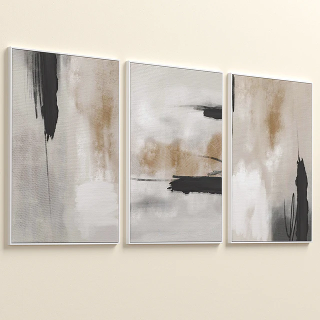 Abstract Neutral Wall Art C-437 — Descargar