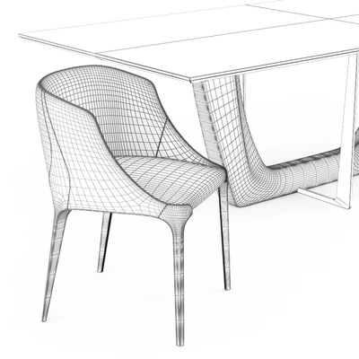 Table and chair GREENWICH GOLDIE — Ver 3