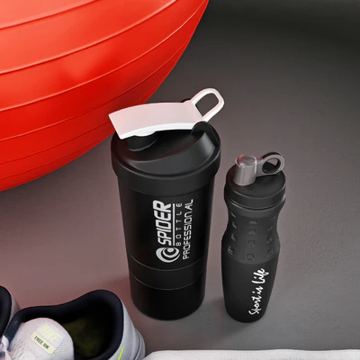 Fitness set for gym decorating. Sport equipment. Set — Ver 4