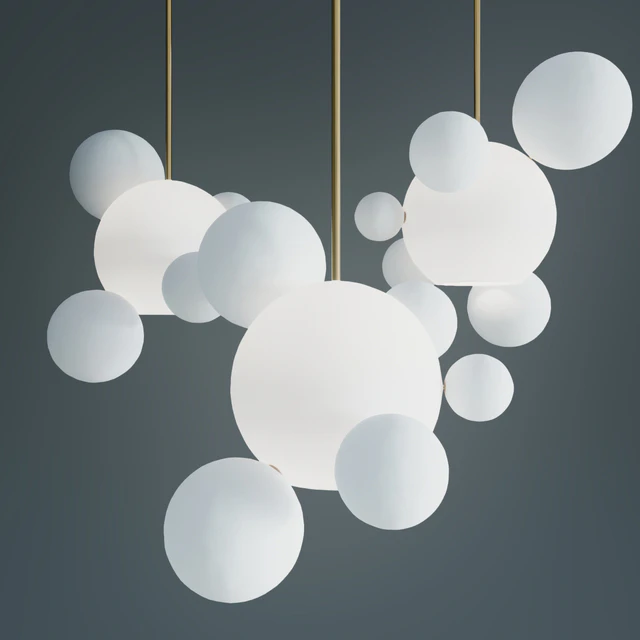 Suspension lamps giopato & coombes bolle bls 6 lamp milk — Descargar