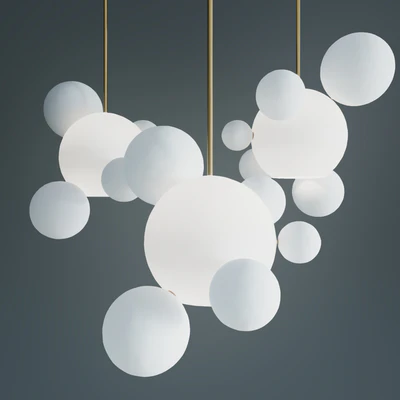 Suspension lamps giopato & coombes bolle bls 6 lamp milk — Ver 1