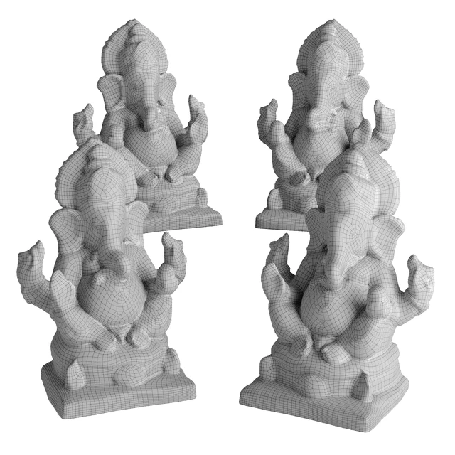 Ganesha sitting sculpture — Descargar