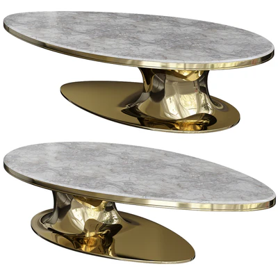 Ipe Cavalli (Visionnaire) 2019 SOWILO Elliptical low table — View 1