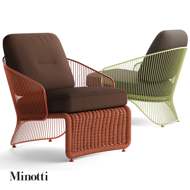 Minotti Colette Outdoor armchair — Descargar