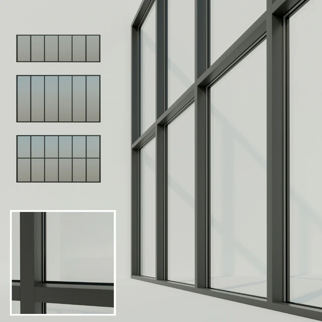 Panoramic glazing. Stained glass window — Descargar