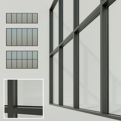 Panoramic glazing. Stained glass window — Ver 1