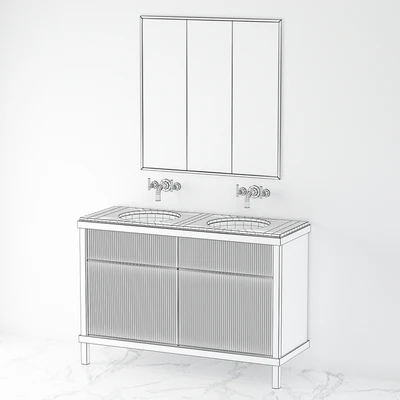 Art Deco Bathroom Vanity — Ver 2