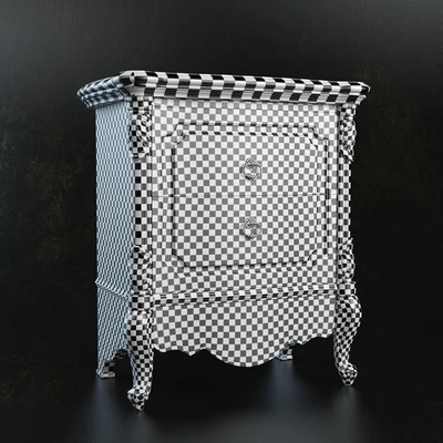 Nightstand Treci Cecchini Victoria Stucco — Ver 2