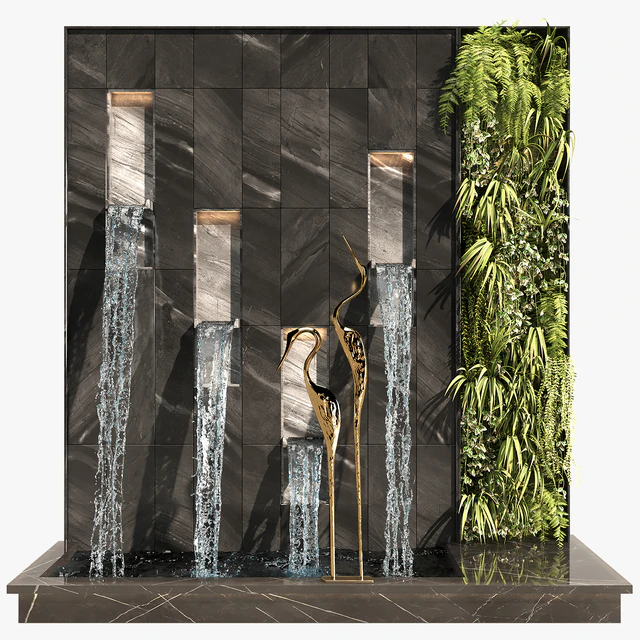 Water falls with Birds — Скачать