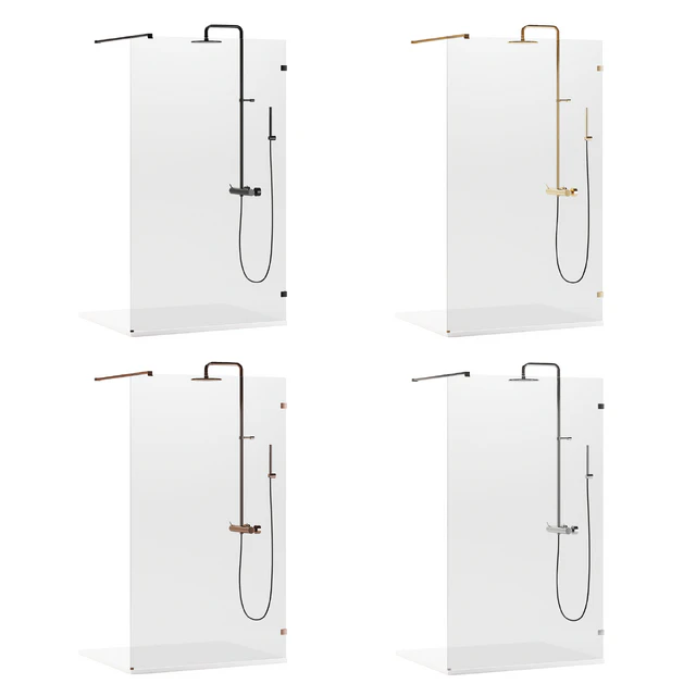 Arblu Walk-in Separet Elite shower enclosures + Paffoni shower systems — Descargar