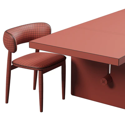 Fendi Casa Icaro table & Virgola Chair — Вид 3