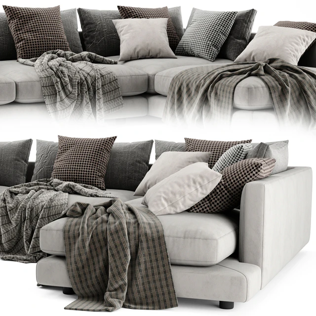 Flexform Long Island Chaise Longue Sofa — Descargar