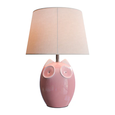 Lighting and Interiors - Hector Owl Table Lamp (blue, cream, pink) — Вид 2