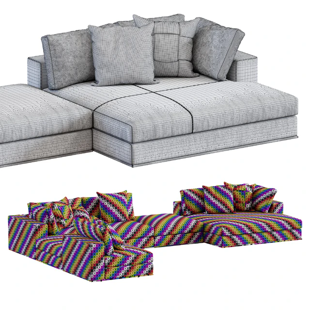 Minotti / Hamilton Modular Sofa — Descargar
