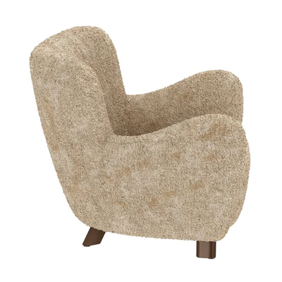 Fritz Hansen  Easy Chair  in Beige Sheepskin  Model 1669  1930s — Вид 4