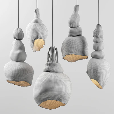 Clay lamps. 5 models — Ver 3