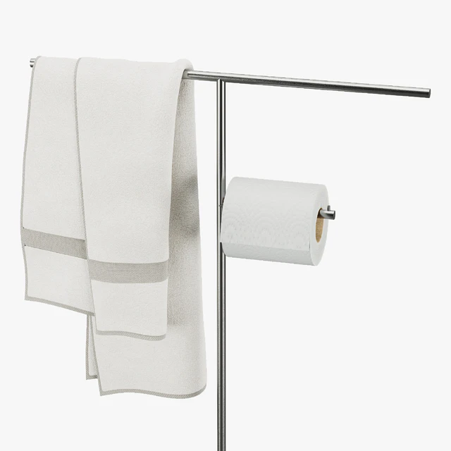 Antonio Lupi BIVIO towel holder, paper roll — Descargar