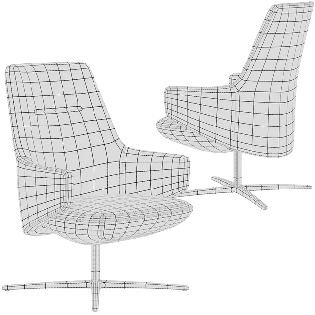 Lounge armchair LD Seating Melody ML-L — Descargar