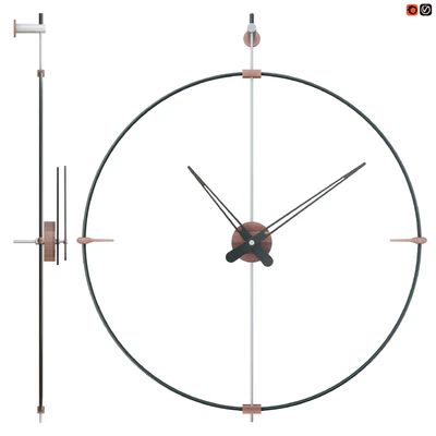 Mini Bilbao Black Clock by Jose Maria Reina for NOMON — Ver 1