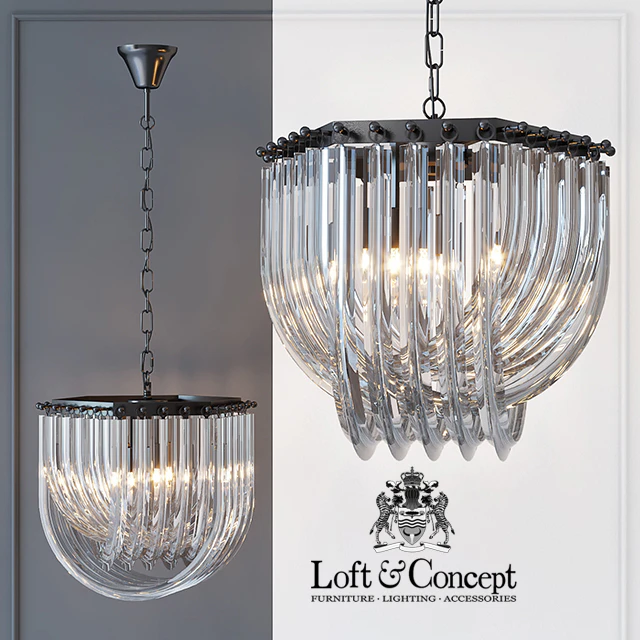 Люстра Frozen Glass Chandelier 33 — Скачать
