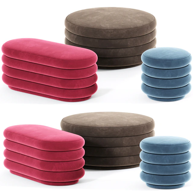 Ferm Living Pouf Round — Скачать