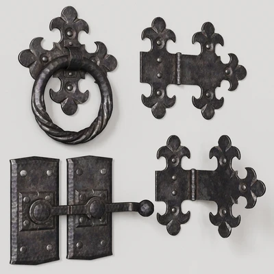 Wrought iron door elements — Ver 1