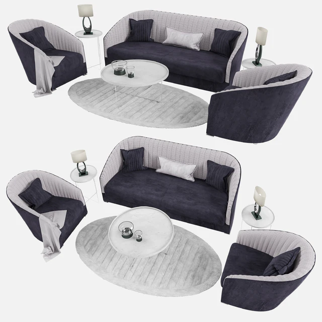 Lucilla Armchair and Sofa — Descargar