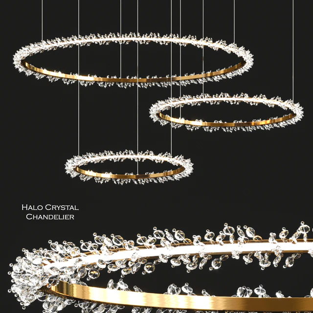Halo Crystal Chandelier by Manooi — Скачать