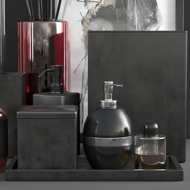 Parello Pleated Black Bath accessories — Скачать