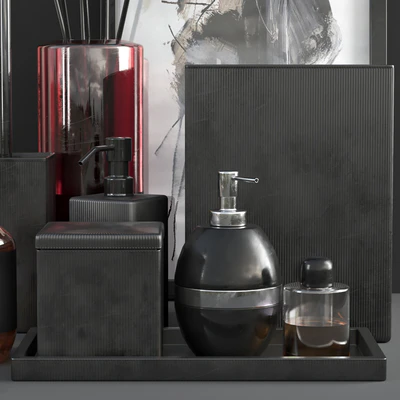 Parello Pleated Black Bath accessories — Вид 3