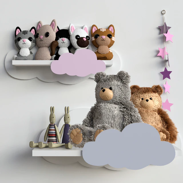 Collection of plush toys for children — Descargar
