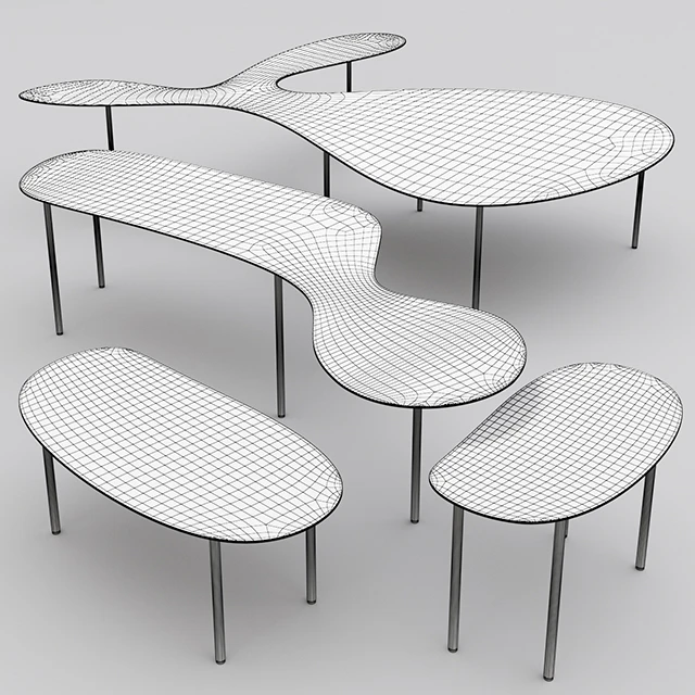 table Rabbit Tortoise Collection by Living Divani - set2 — Скачать