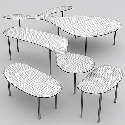 table Rabbit Tortoise Collection by Living Divani - set2 — Вид 2