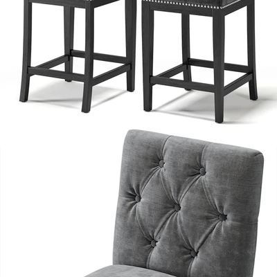 EICHHOLTZ Counter Stool Domino — Ver 2