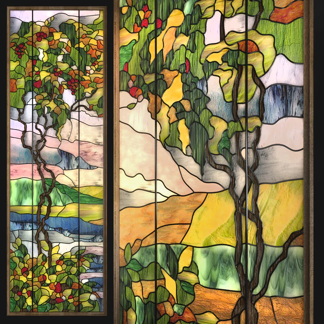 Stained glass Trees — Descargar