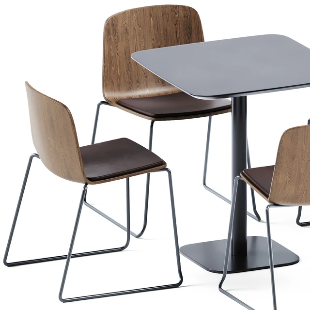 Table Doll by Billiani & Sled Upholstered Base Chair Rama by Kristalia — Descargar