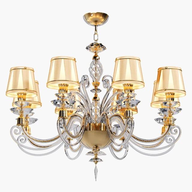 Chandelier ALICANTE SATIN SHADE L8 — Descargar