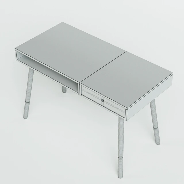White desk Sonnenblick in Scandinavian style — Descargar