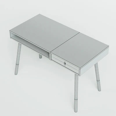 White desk Sonnenblick in Scandinavian style — Ver 2