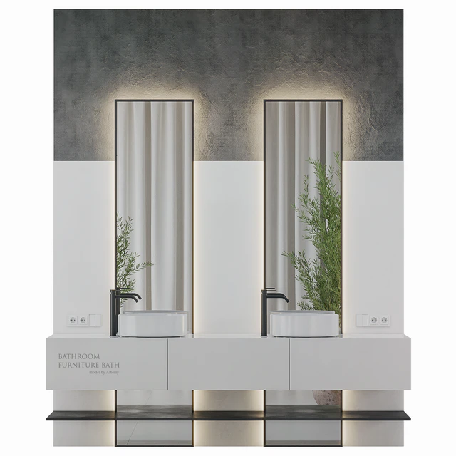 Bathroom furniture Bath Set 46 — Descargar