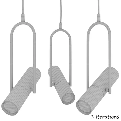A set of pendant lamps from the "Optics" collection by NB Light — Ver 3