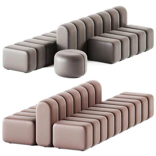 Pouf Sets Bob Hide by Bla Station — Скачать