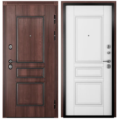 Entrance door staleks Verona V22 Dark Nut Patine — Ver 1
