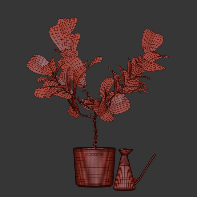 Photorealistic Ficus Lyrata pot 150cm 3D model — Descargar