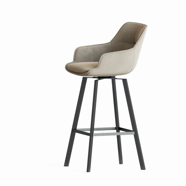 Black Krystoffer Velvet Swivel Bar Stools — Descargar