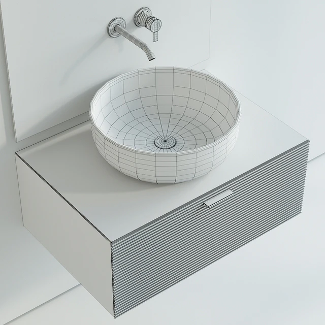 Inbani Grate 03 Vanity Unit Set 1 — Descargar