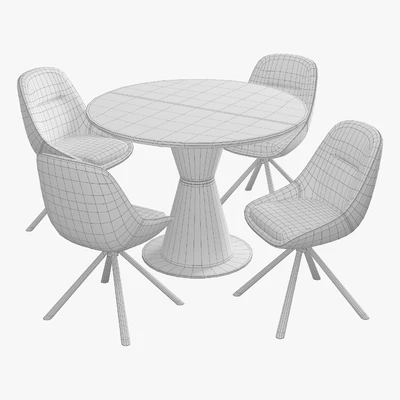 Carveli veluto chair Vetro mebel TML table — Ver 4