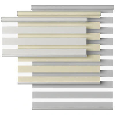 Roller Blind 58 | Select Blinds | Essential Light Filtering Dual Shade | Day and night — View 5