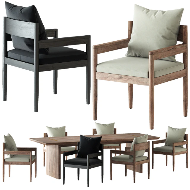 HARBOUR / ROZELLE DINING CHAIR AND TABLE — Скачать