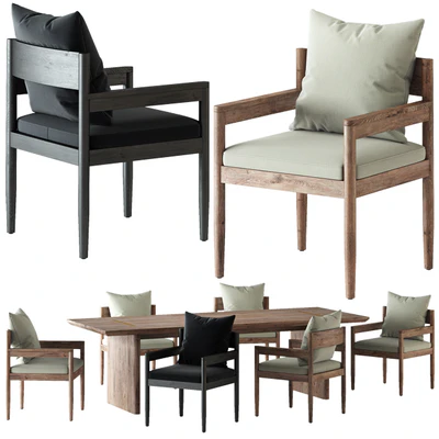 HARBOUR / ROZELLE DINING CHAIR AND TABLE — Вид 1
